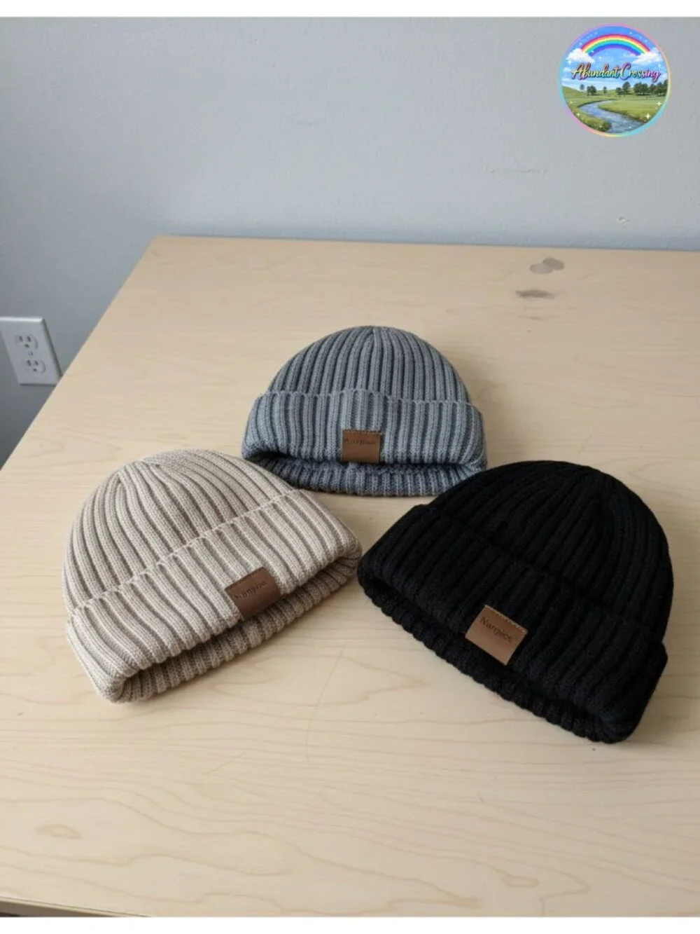 Fleece Lined Beanie Hat 3 Pack Warm Thermal Knit Skull Cap Winter